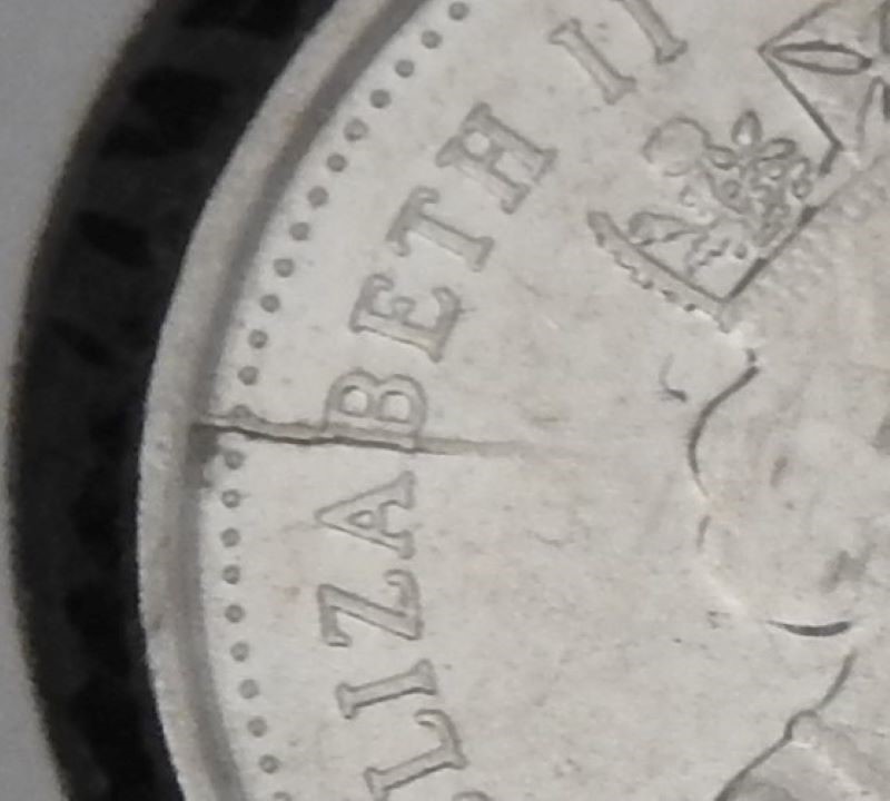2007-Dime-Possible-Retained-Struck-Through-Or-Die-Gouge-On-Reverse?-Update:-Die-Crack!